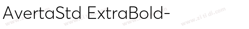 AvertaStd ExtraBold字体转换 AvertaStd ExtraBold字体转换